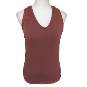 Athleta Allyson Felix Brown Racerback Tank Top Womens Size Medium